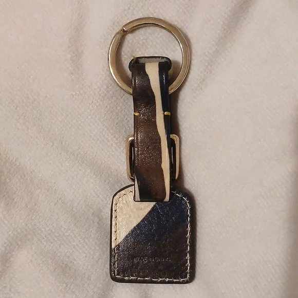 Dooney & Bourke Cream, Black & Brown Keychain - Picture 2 of 6